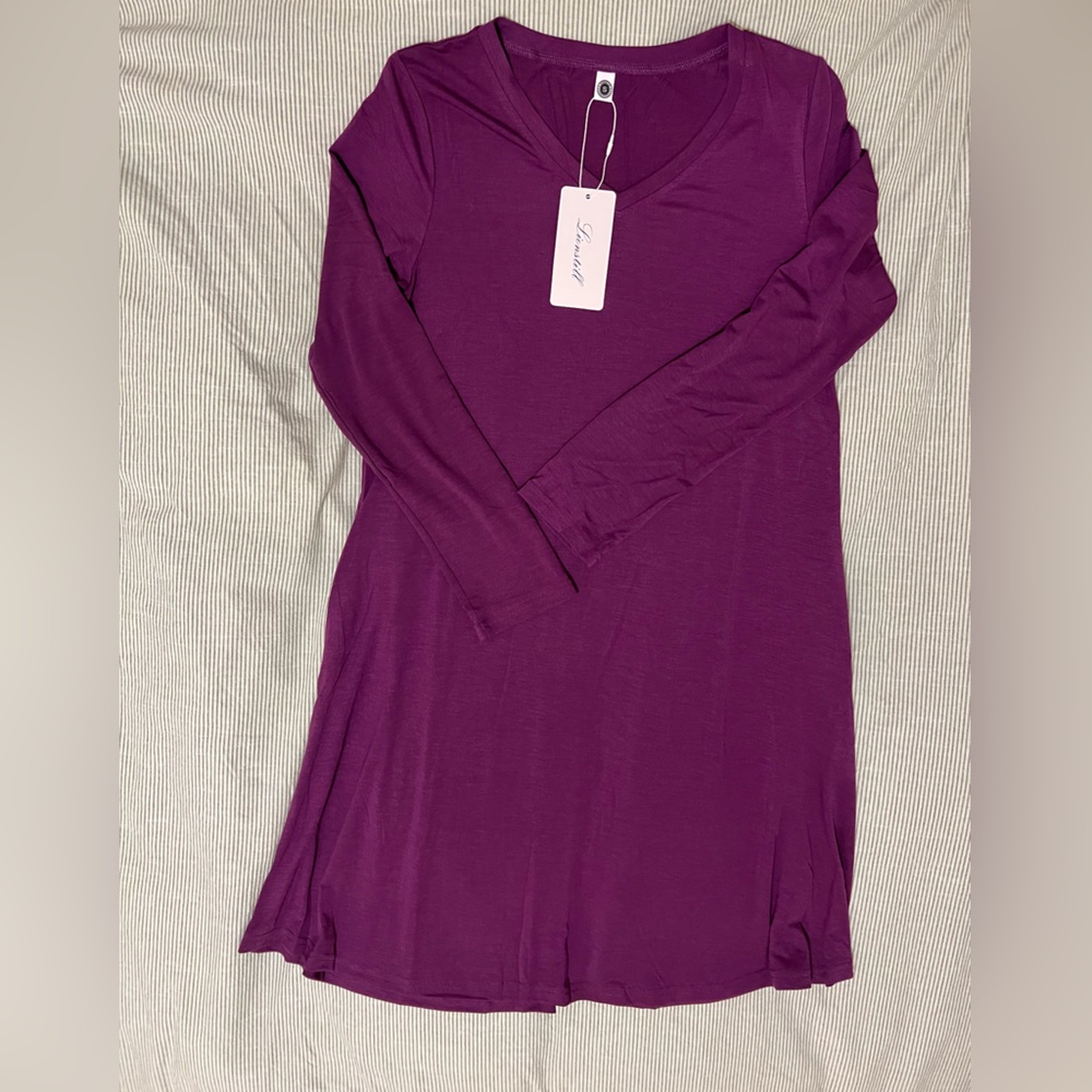 Purple Long Sleeve Dress, Daphne Halloween costume